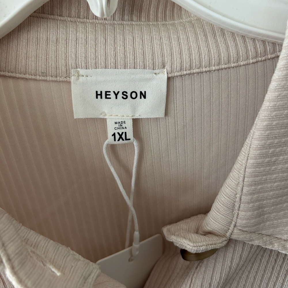 Heyson Ribbed Stone Shacket - Picture 4 of 6